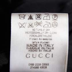 Pre Owned Gucci Black Jersey Pleated Mini Skirt S