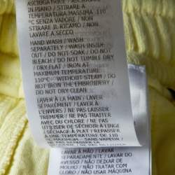 Gucci Yellow Cotton Logo Patch Shorts M