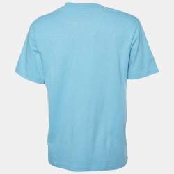 Gucci X Disney Blue Mickey Mouse Print Cotton Crew Neck T-Shirt XS