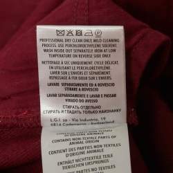 Pre Owned Gucci Burgundy Denim Skinny Fit Jeans Waist 33"