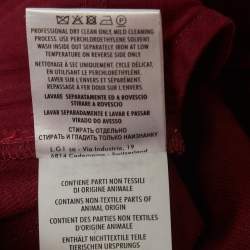 Pre Owned Gucci Burgundy Denim Skinny Fit Jeans Waist 33"