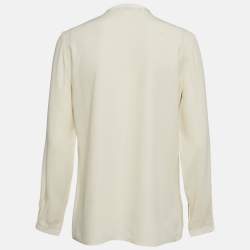Gucci Beige Crepe Full Sleeves Top M