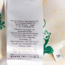 Disney x Gucci Cream Printed Silk Pajama Shirt XS