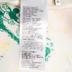 Disney x Gucci Cream Printed Silk Pajama Shirt XS