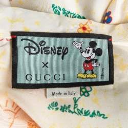 Disney x Gucci Cream Printed Silk Pajama Shirt XS