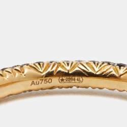 Gucci Ouroboros Multi Gemstone 18k Yellow Gold Ring Size 52