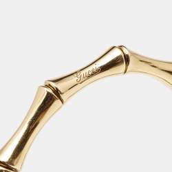 Gucci Bamboo 18k Yellow Gold Strechable Bangle Bracelet 17