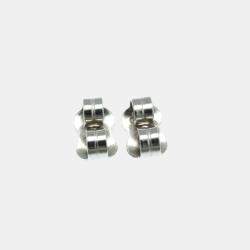 Gucci 18K White Gold and Diamond Icon Stud Earrings