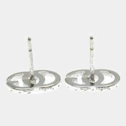 Gucci 18K White Gold and Diamond Icon Stud Earrings