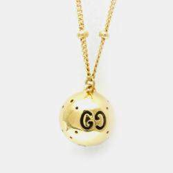 Gucci 18K Yellow Gold Icon Ball Pendant Necklace