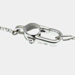 Gucci 18K White Gold Icon Ball Pendant Necklace