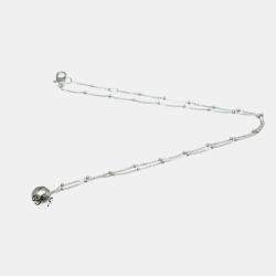 Gucci 18K White Gold Icon Ball Pendant Necklace