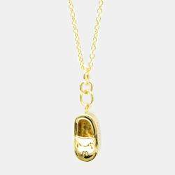 Gucci Bit Loafer Necklace Yellow Gold 18K No Stone Necklace Gold