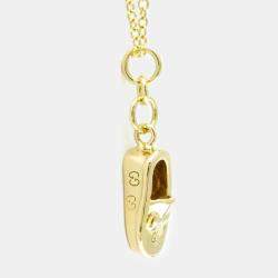 Gucci Bit Loafer Necklace Yellow Gold 18K No Stone Necklace Gold