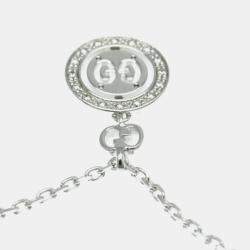 Gucci Icon 18K White Gold and Diamond Pendant Necklace