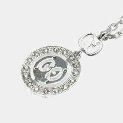 Gucci Icon 18K White Gold and Diamond Pendant Necklace