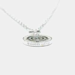 Gucci Icon 18K White Gold and Diamond Pendant Necklace