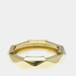 Gucci Studded 18K Yellow Gold Band Ring