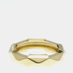 Gucci Studded 18K Yellow Gold Band Ring