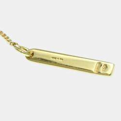 Pre Owned Gucci GG 18K Yellow Gold Lariat Necklace