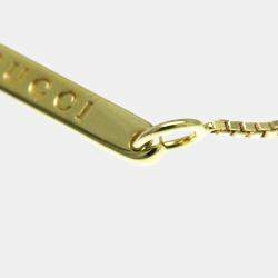 Pre Owned Gucci GG 18K Yellow Gold Lariat Necklace