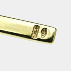 Pre Owned Gucci GG 18K Yellow Gold Lariat Necklace