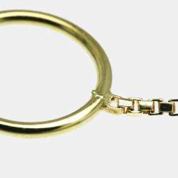 Pre Owned Gucci GG 18K Yellow Gold Lariat Necklace
