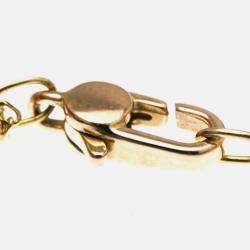 Pre Owned Gucci Icon Toile Necklace Pink Gold 18K Pendant Necklace Pink Gold