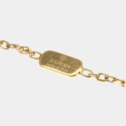 Pre Owned Gucci Icon No Stone 18K  Pink Gold  Fashion Pendant Necklace 