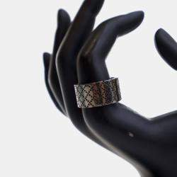 Pre Owned Gucci Silver Ring Sz 21