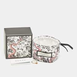 مملوكة مسبقًا Gucci GG Running 18k Yellow Gold Charm Ring Size 49