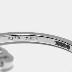 مملوكة مسبقًا خاتم تعويذة غوتشي جي جي ركض ذهب أبيض عيار 18 مقاس 51