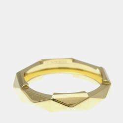 Pre Owned خاتم غوتشي مرصع ذهب أصفر عيار 18 خاتم عصري