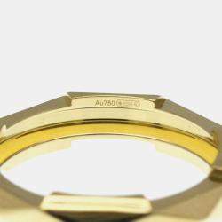 Pre Owned خاتم غوتشي مرصع ذهب أصفر عيار 18 خاتم عصري