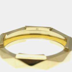 Pre Owned خاتم غوتشي مرصع ذهب أصفر عيار 18 خاتم عصري