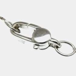 Pre Owned Gucci Butterfly Diamond Necklace White Gold 18K Diamond Fashion Pendant Necklace Silver