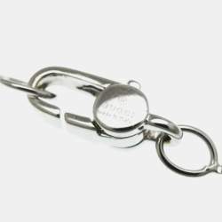 Pre Owned Gucci Butterfly Diamond Necklace White Gold 18K Diamond Fashion Pendant Necklace Silver