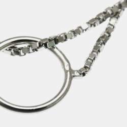 مملوكة مسبقًا قلادة غوتشي لاريات  بدون أحجار فضة ذهب أبيض عيار 18