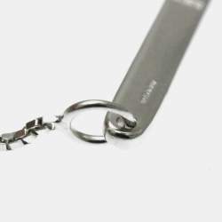 مملوكة مسبقًا قلادة غوتشي لاريات بدون أحجار فضة ذهب أبيض عيار 18