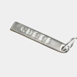 مملوكة مسبقًا قلادة غوتشي لاريات بدون أحجار فضة ذهب أبيض عيار 18