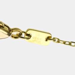 Pre Owned قلادة غوتشي جي جي رنينغ توباز قلادة ذهب أصفر عيار 18 قيراط (ذهب)