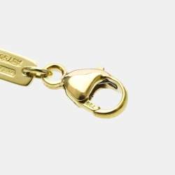 Pre Owned قلادة غوتشي جي جي رنينغ توباز قلادة ذهب أصفر عيار 18 قيراط (ذهب)