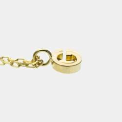 Pre Owned قلادة غوتشي جي جي رنينغ توباز قلادة ذهب أصفر عيار 18 قيراط (ذهب)