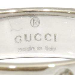 Pre Owned Gucci Icon 18K White Gold Ring Band Size 47