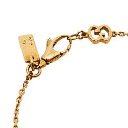 Gucci Diamantissima 18K Yellow Gold Heart Bracelet 