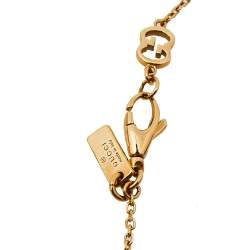 Gucci Diamantissima 18K Yellow Gold Heart Bracelet 