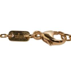 Gucci GG Running Diamond 18k Yellow Gold Station Necklace