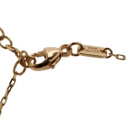 Gucci GG Running Diamond 18k Yellow Gold Station Necklace