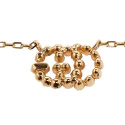 Gucci GG Running Diamond 18k Yellow Gold Station Necklace