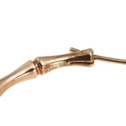 Gucci Bamboo 18K Rose Gold Hoop Earrings